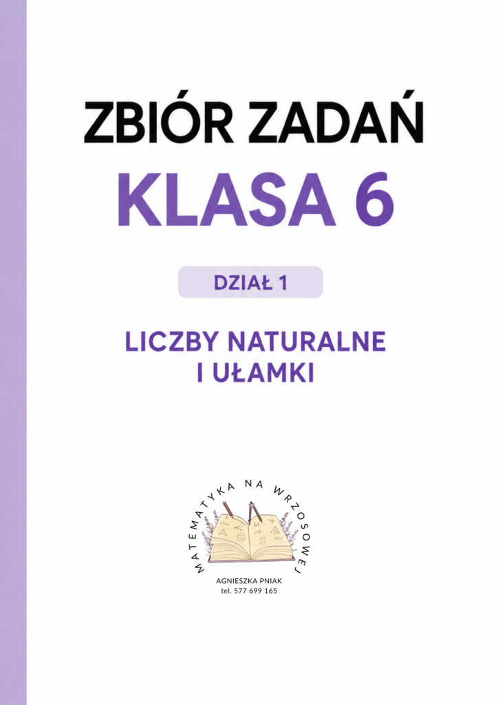 Zbiór zadań – Klasa 6 – Dział 1